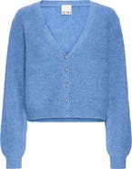ICHI V-Neck Crop Cardigan