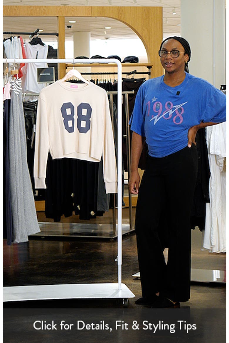 88 Crop Long Sleeve Waffle Knit Top video
