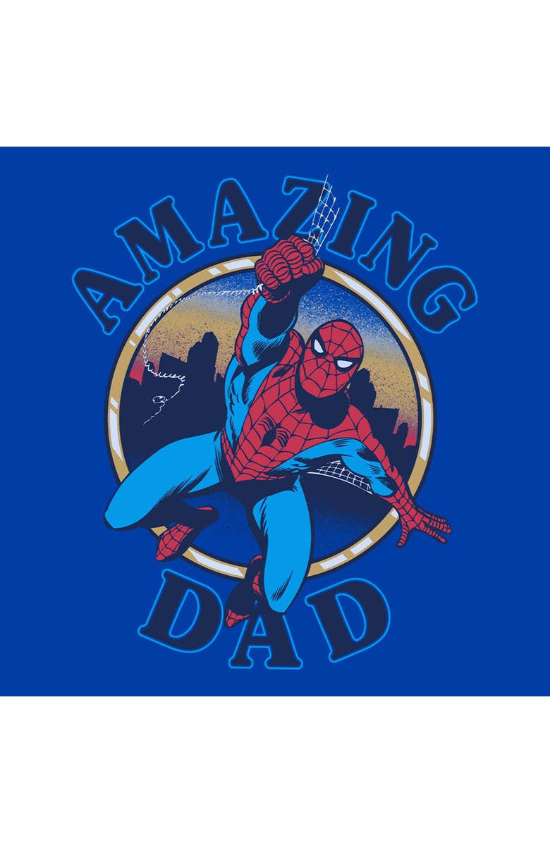 Marvel Men's Marvel My Dad Is Amazing Graphic T-Shirt, Alternate, color, Royal Blue