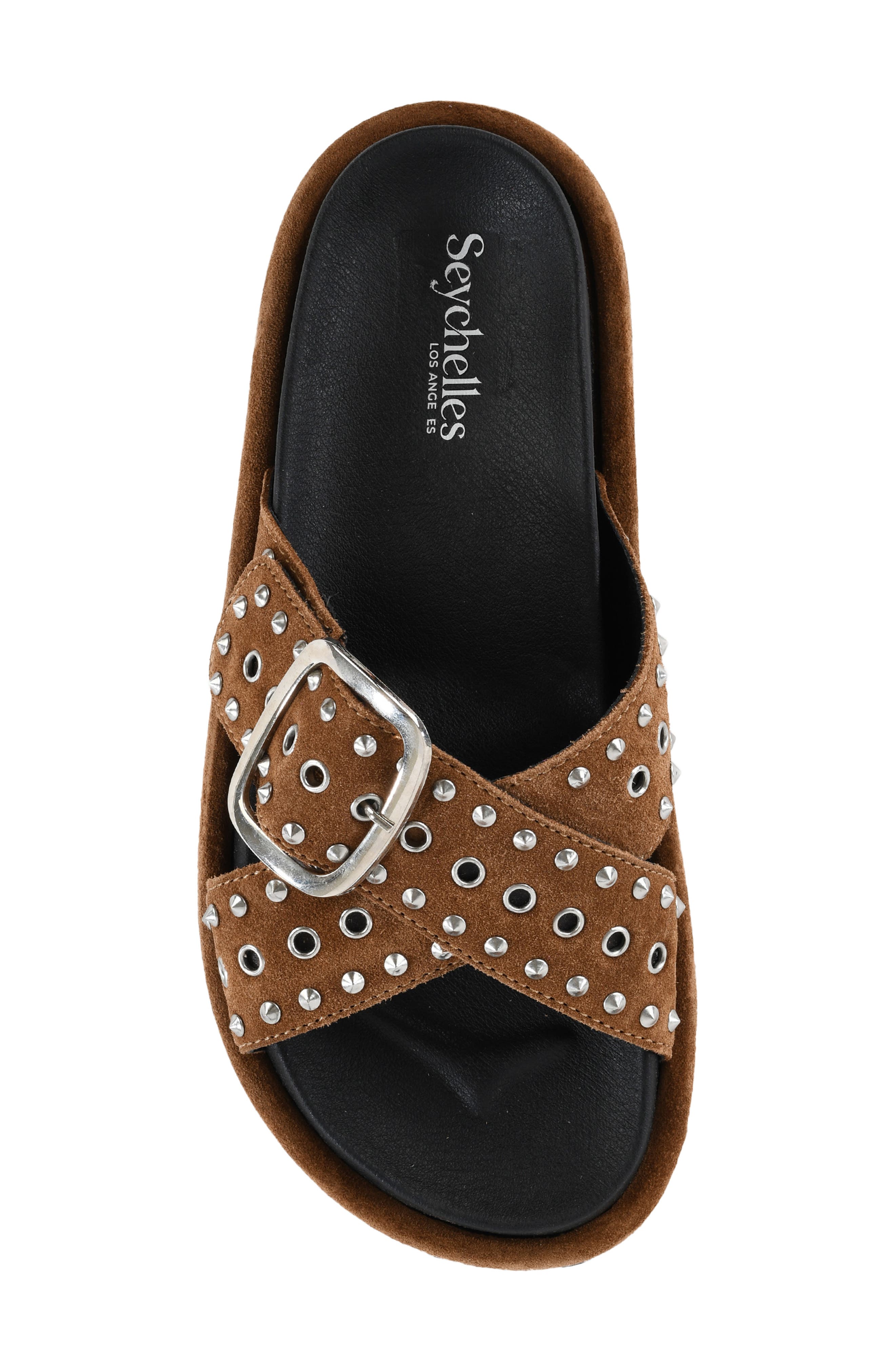 Crushing Wave Platform Slide Sandal, Alternate, color, TAN