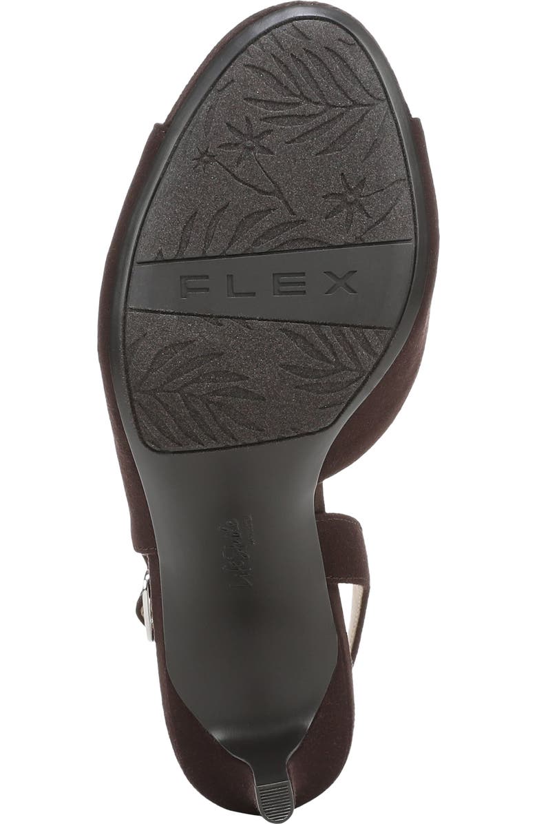 LifeStride Teller Slingback Half d'Orsay Platform Sandal, Alternate, color, Dark Chocolate