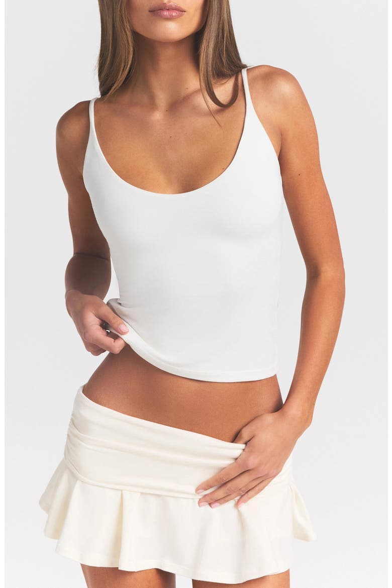 Smooth Lounge Scoop Neck Cami, Main, color, EGRET
