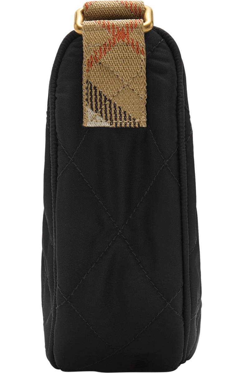 Burberry Horseshoe Quilted Nylon Crossbody Bag, Alternate, color,