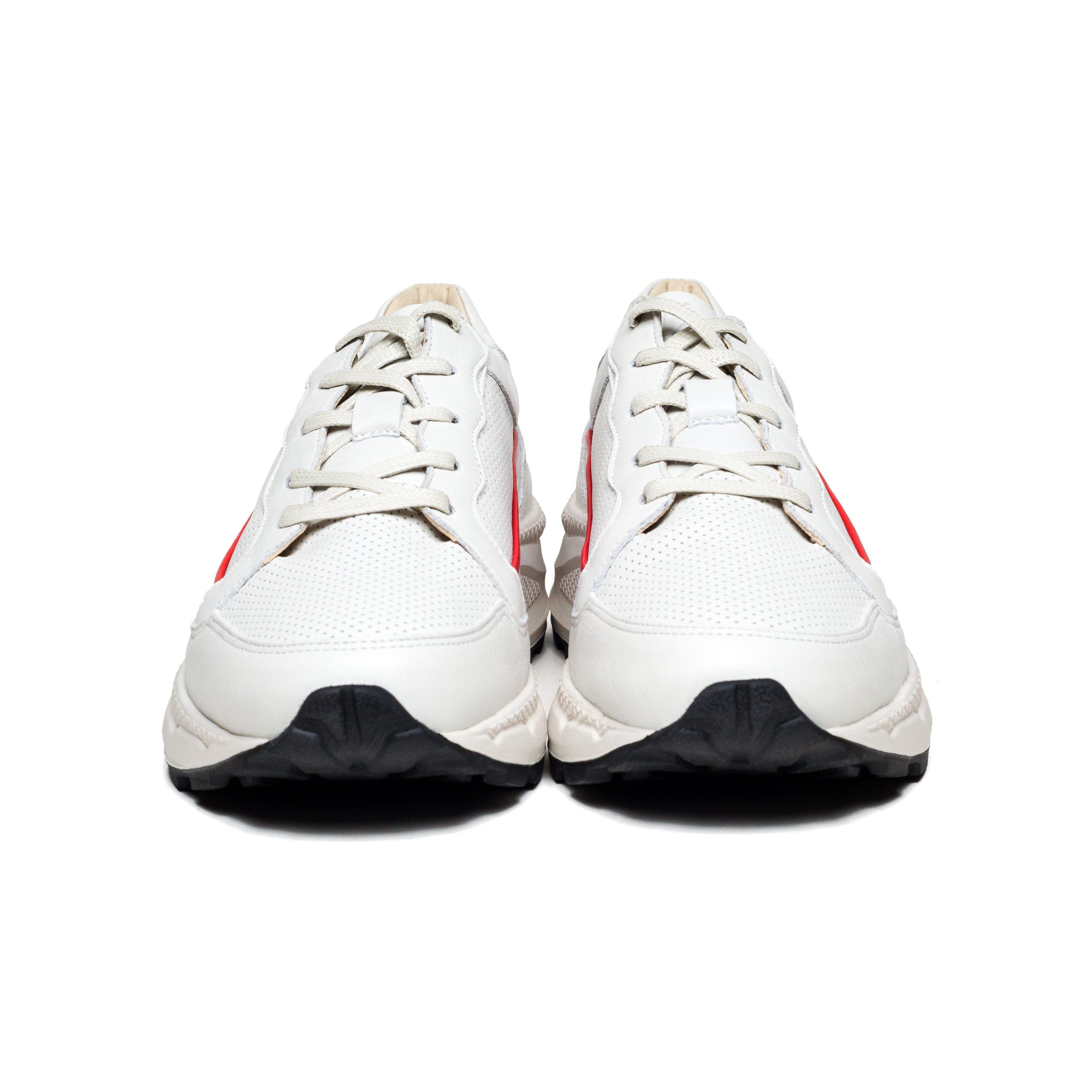 The Primeira Perforated Leather Runner Sneaker Unisex, Alternate, color, Blaze White