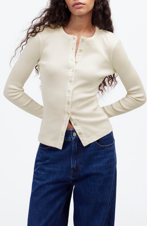 Garment Dyed Rib Cardigan