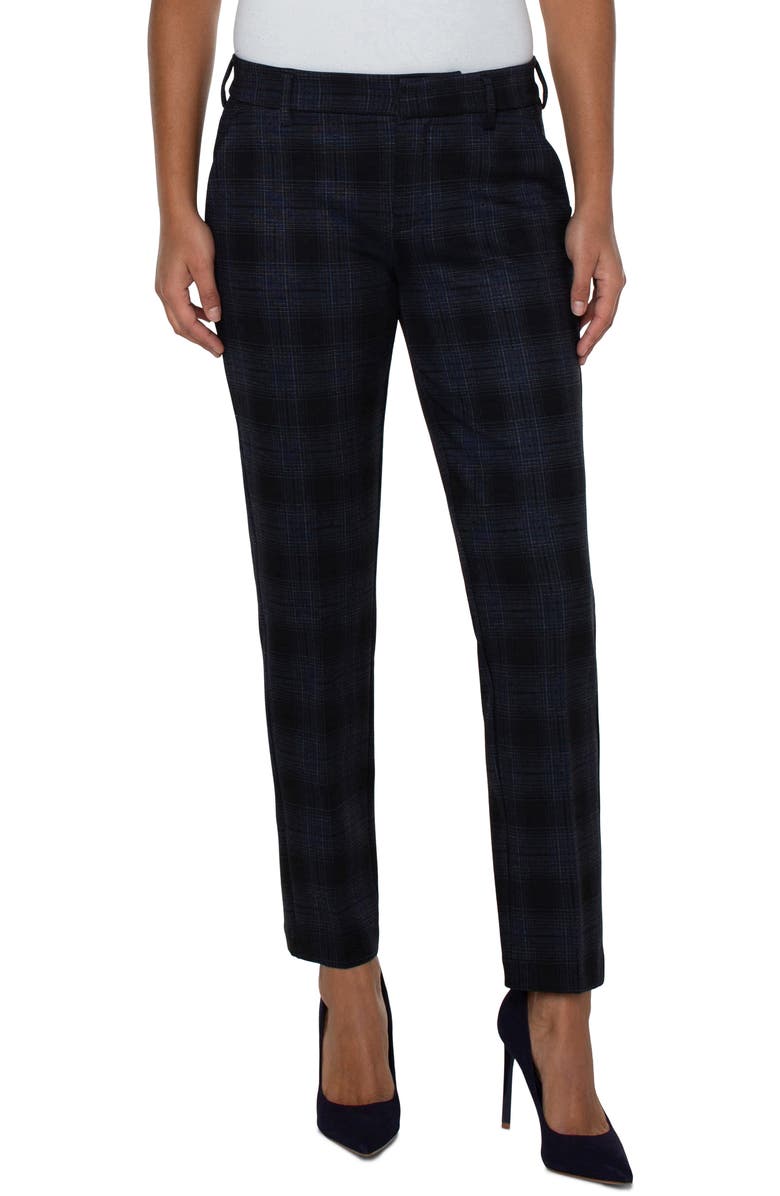 Liverpool Los Angeles Kelsey Tartan Plaid Trousers, Alternate, color,