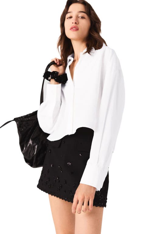 Maje Embroidered Skort In Black