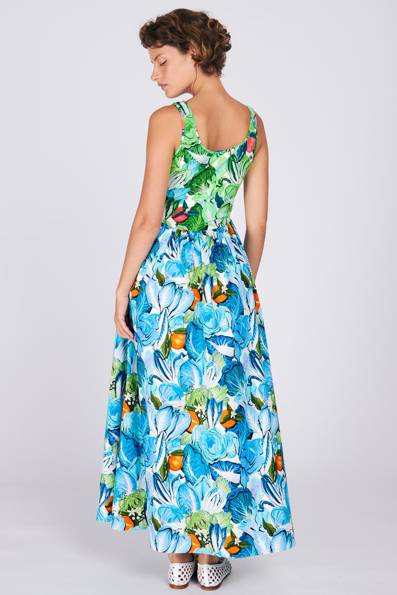 Aubrey Dress, Alternate, color, Radicchio & Citrus