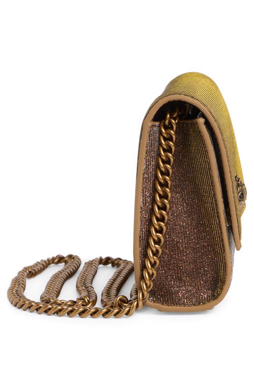 Kurt Geiger London Kgl Glitter Clutch In Brown