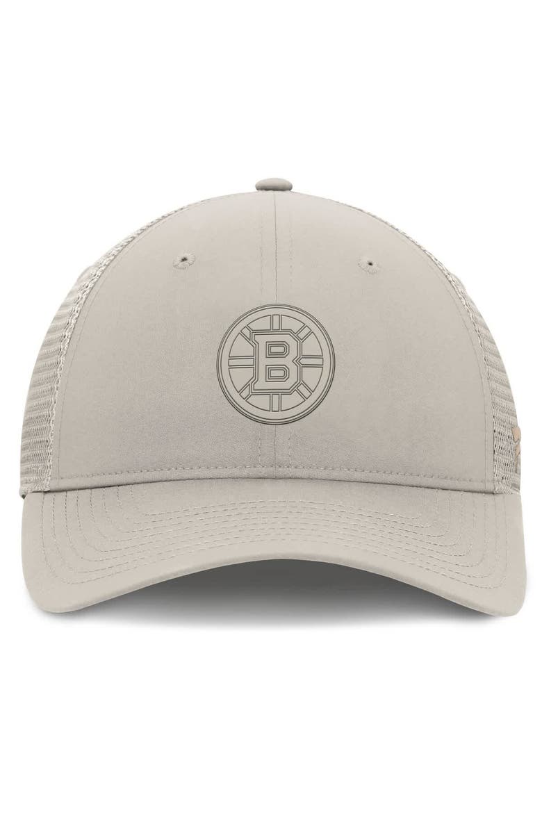 FANATICS Women's Fanatics Tan Boston Bruins Authentic Pro Road Trucker Adjustable Hat, Alternate, color, Tan