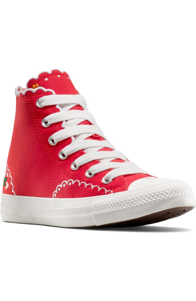 Converse Chuck Taylor<sup>®</sup> All Star<sup>®</sup> High Top Sneaker, Main, color, Red/ Green/ White