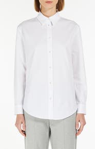 MM by Max Mara Ricard Woven Cotton Shirt