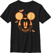 Mickey & Friends Boy's Mickey & Friends Mickey Mouse Pumpkin Halloween Face Graphic T-Shirt