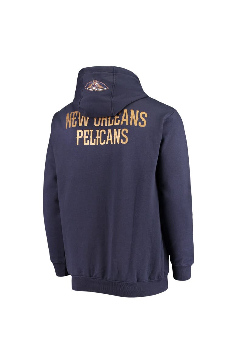 FANATICS Men's Fanatics Branded Zion Williamson Navy New Orleans Pelicans Player Name & Number Full-Zip Hoodie Jacket, Alternate, color, 