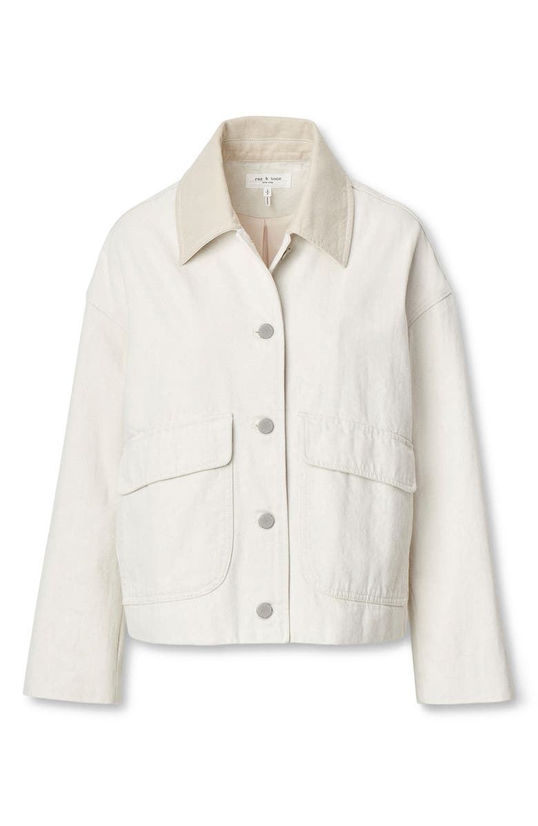 rag & bone/JEAN Natalia Denim Jacket, Main, color, Two Stone