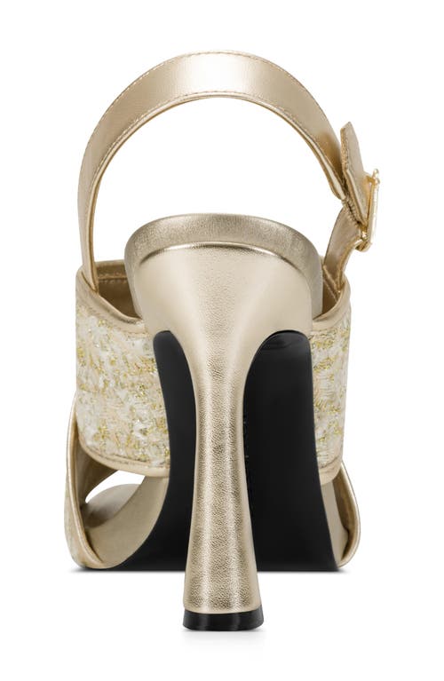 Karl Lagerfeld Paris Colbie Sequin X-band Sandal In Animal Print