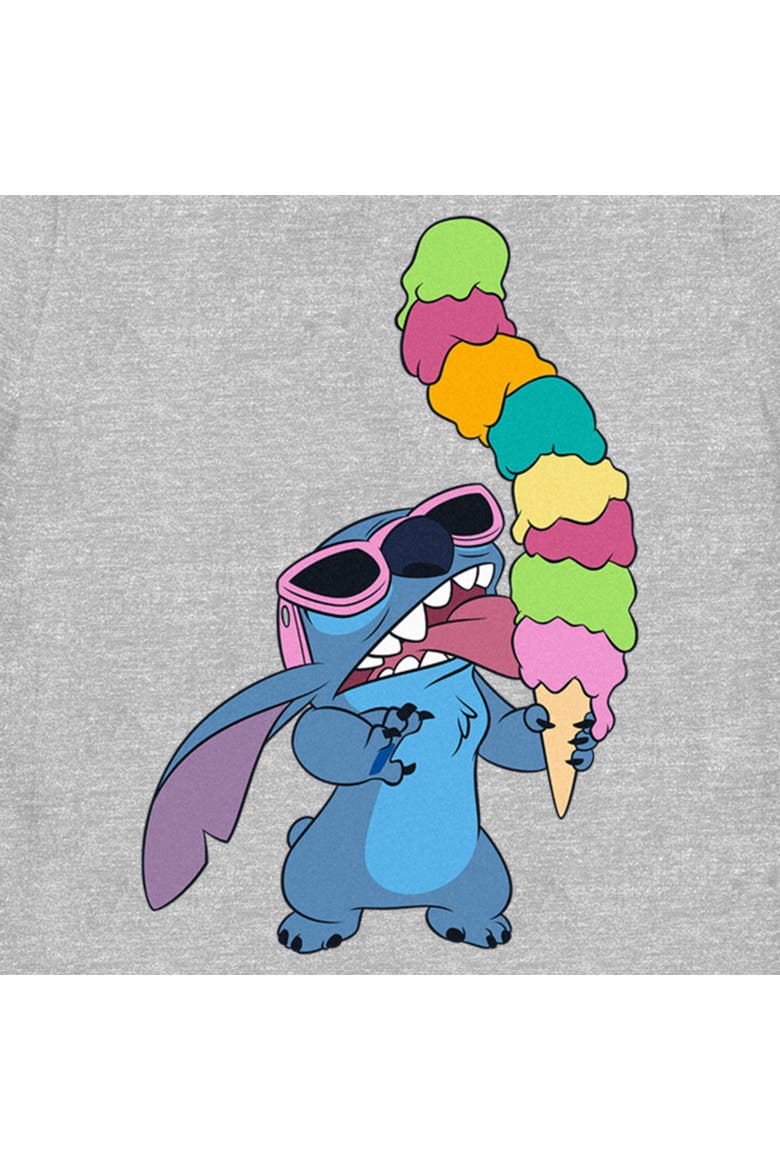 Women's Lilo & Stitch Ice Cream Lover Stitch  Graphic T-Shirt, Alternate, color, Athletic Heather