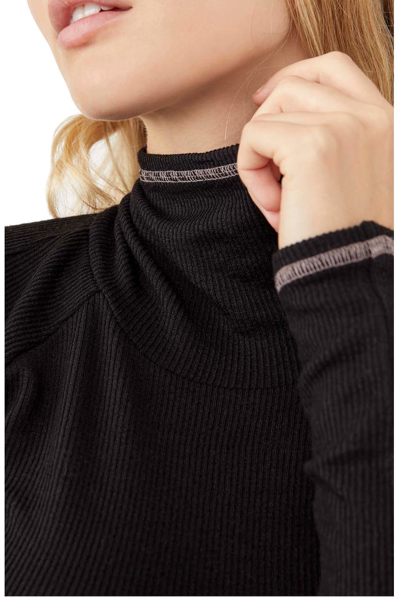 Hi Hon Turtleneck Top, Alternate, color, BLACK
