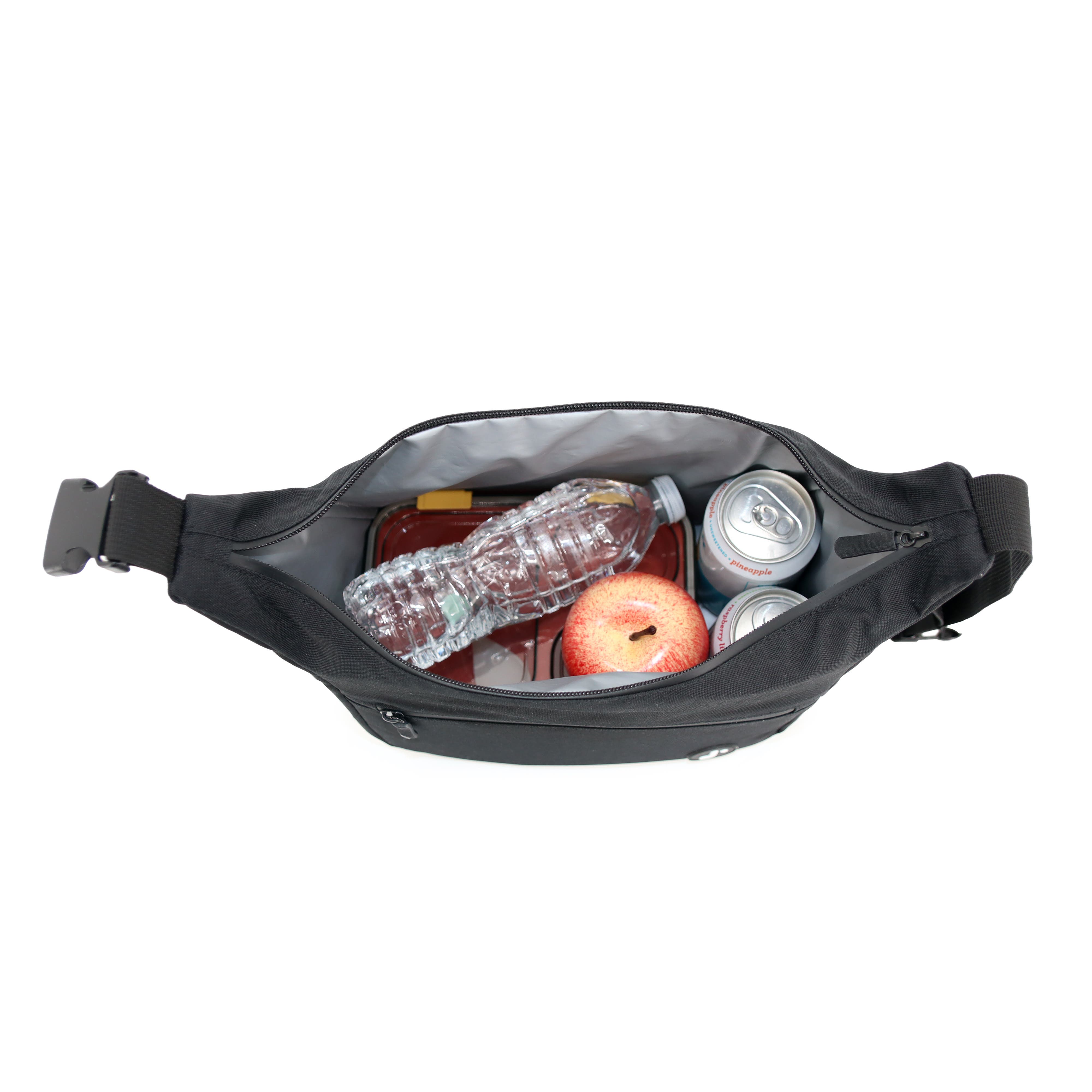 J World Lane Insulated Lunch Bag with Adjustable Clip-Strap, Alternate, color, Black