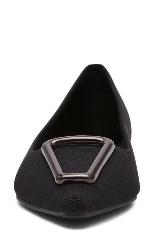 Anne Klein Cavina Pointed Toe Flat In Black