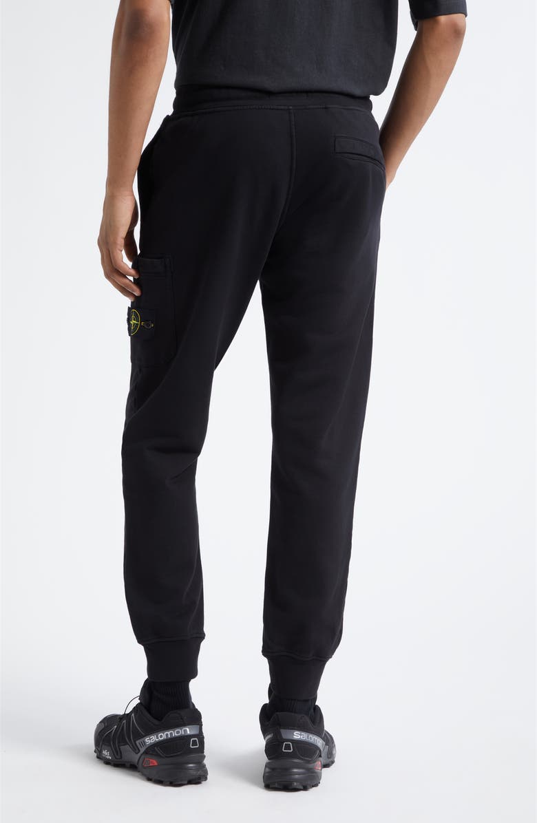 Stone Island Cotton Sweatpants, Alternate, color, Black