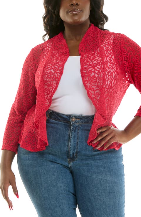 Ruffle Lace Bolero (Plus)