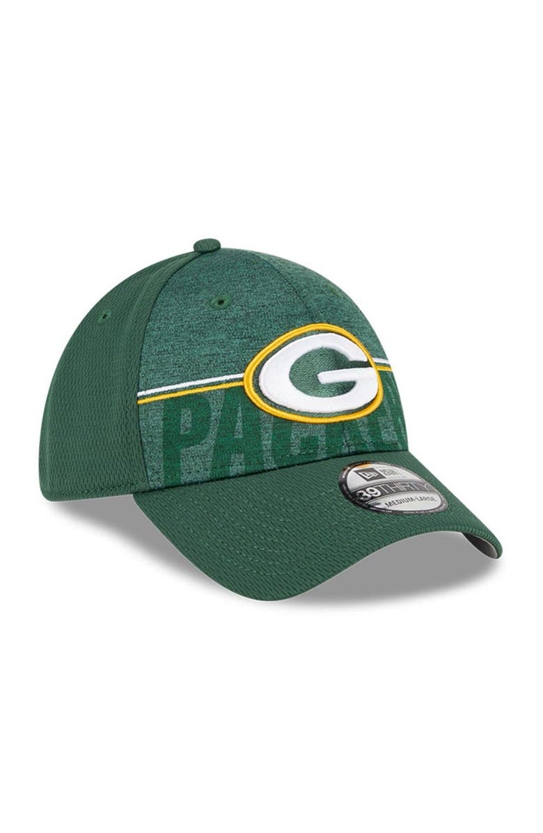 New Era Men's New Era Green Green Bay Packers 2023 NFL Training Camp 39THIRTY Flex Fit Hat, Alternate, color, Green