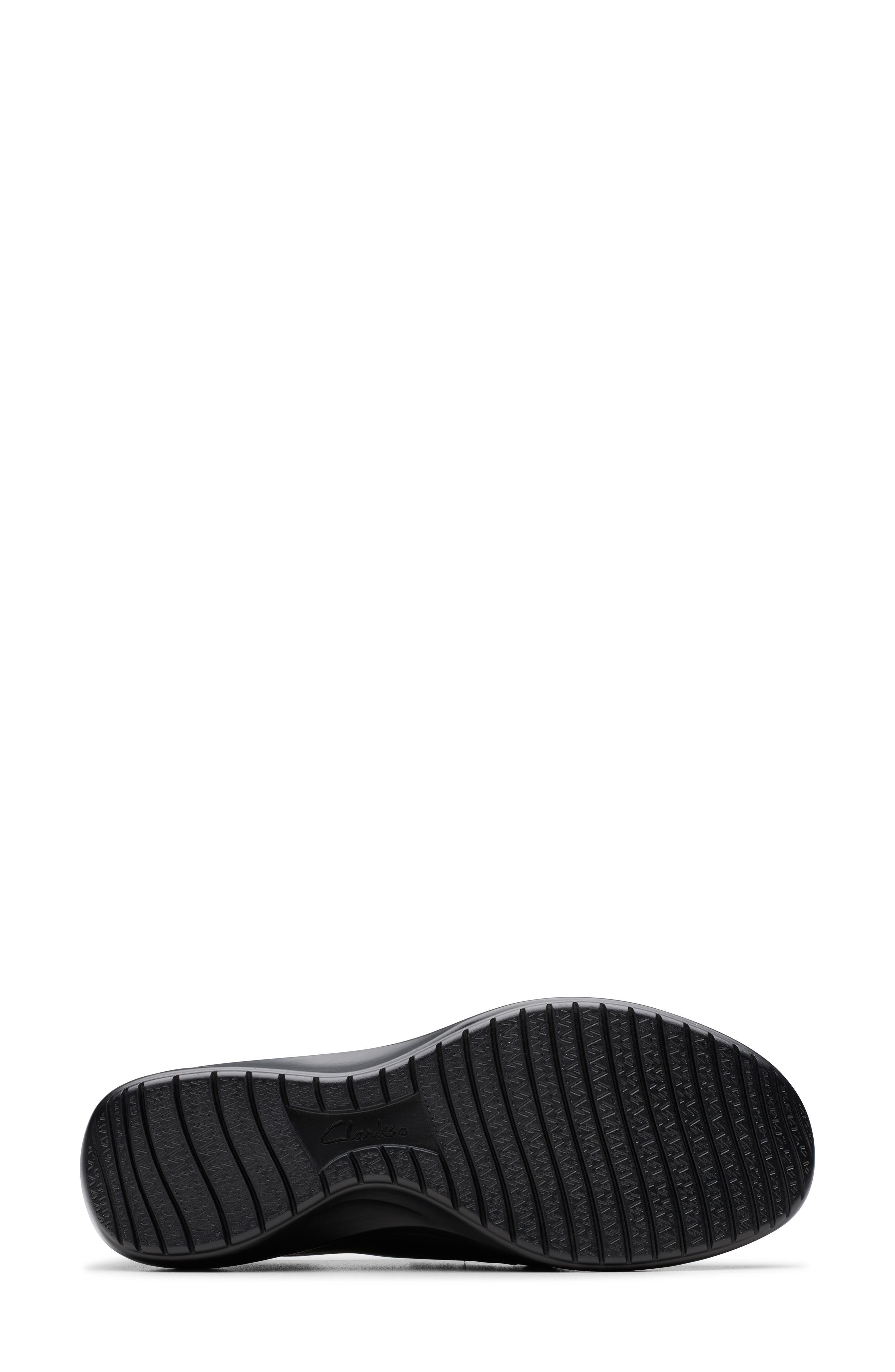 Clarks<sup>®</sup> Kaetlyn Mila Side Zip Loafer, Alternate, color, Black Leather