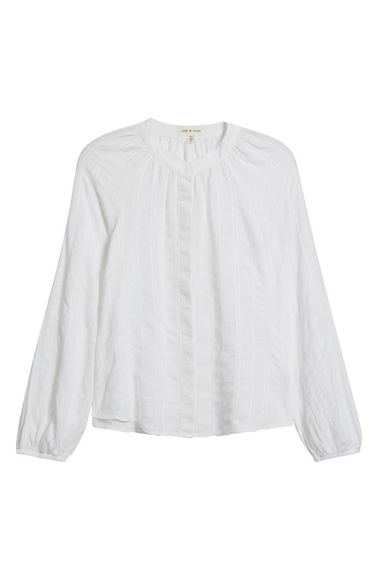 Cloth & Stone Hidden Placket Top, Alternate, color, White