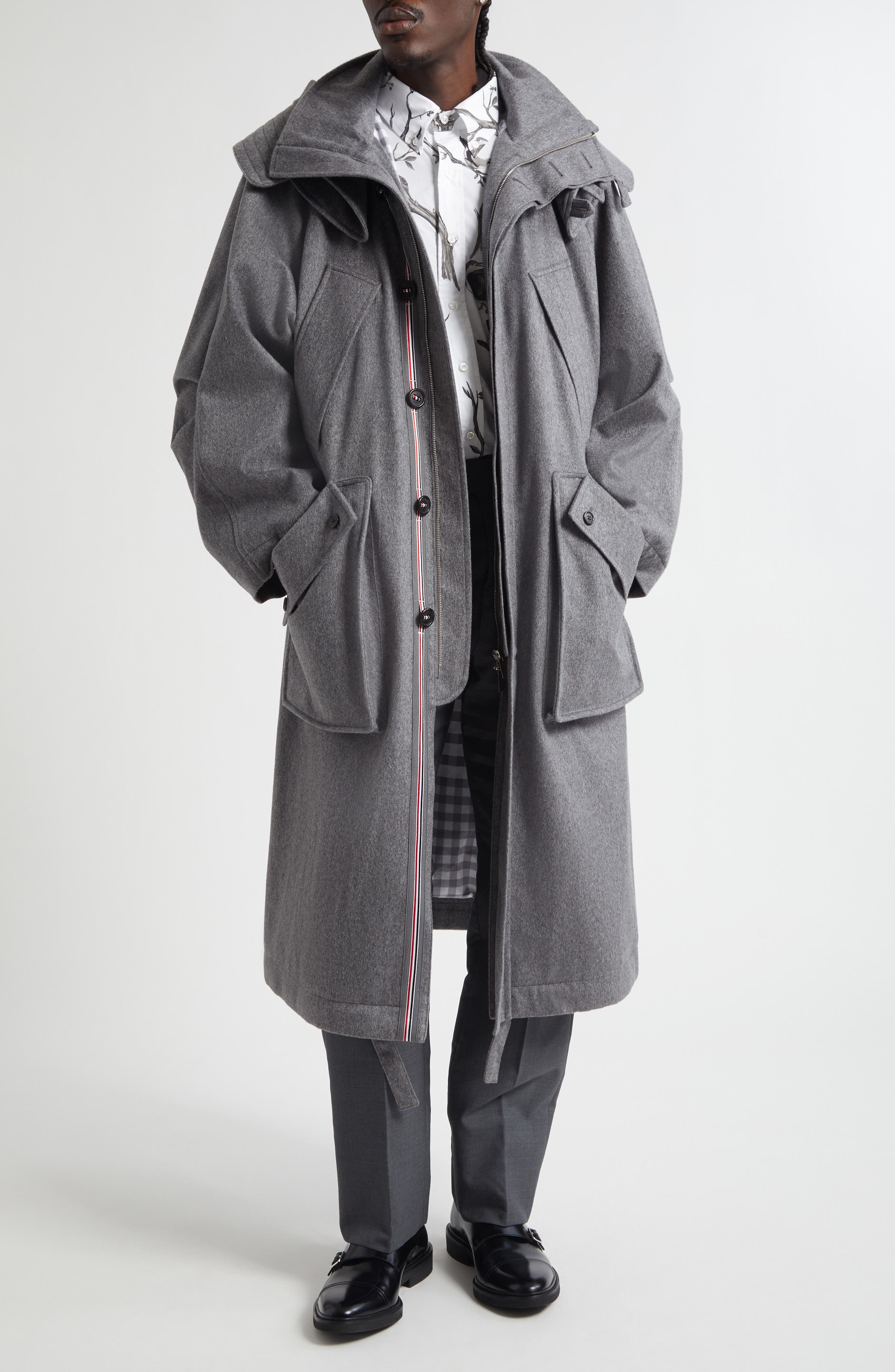 Waterproof Cashmere Parka With Removable Hood - image 2