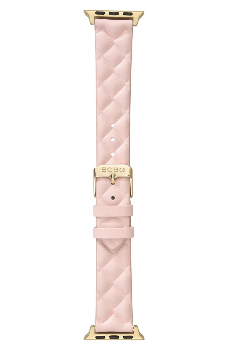 RItech Quilted Faux Leather Watch Band, Main, color, Pink