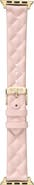 BCBG Quilted Faux Leather Watch Band