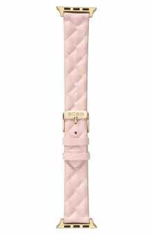 BCBG Quilted Faux Leather Watch Band