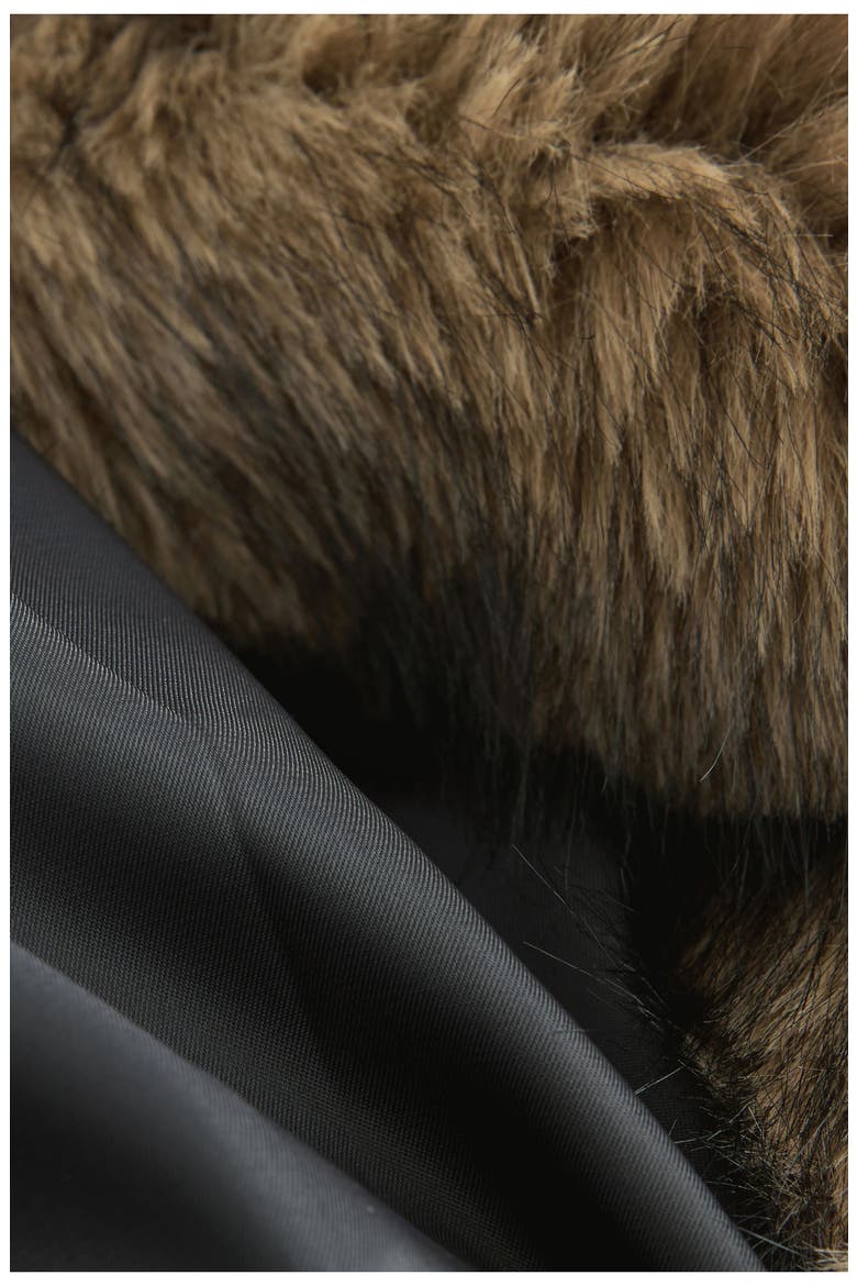 Chunky Faux Fur Zip-Up Jacket, Alternate, color, NEUTRAL