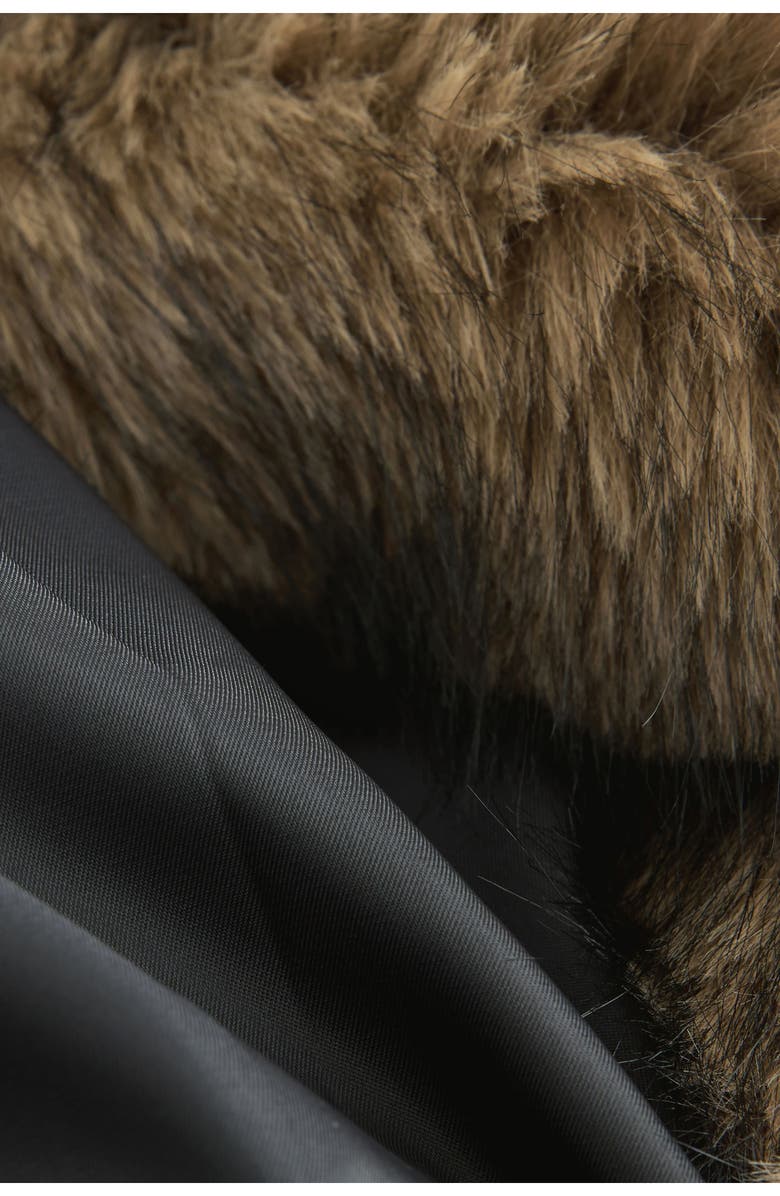 NEXT Chunky Faux Fur Zip-Up Jacket, Alternate, color, Neutral