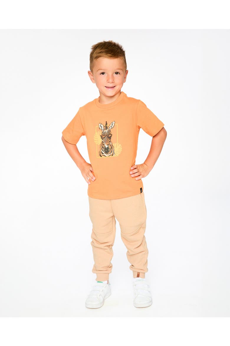 French Terry Elastic Waist Sweatpants, Alternate, color, Beige