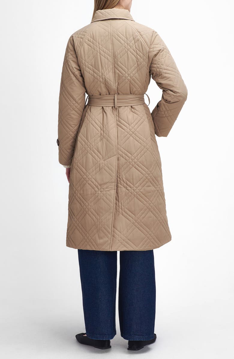 Barbour Mariah Trench Coat, Alternate, color, Honey/ Muted Cabernet Tartan