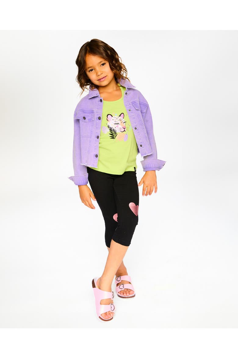 Heart Embroidery Denim Jacket, Alternate, color, Mauve