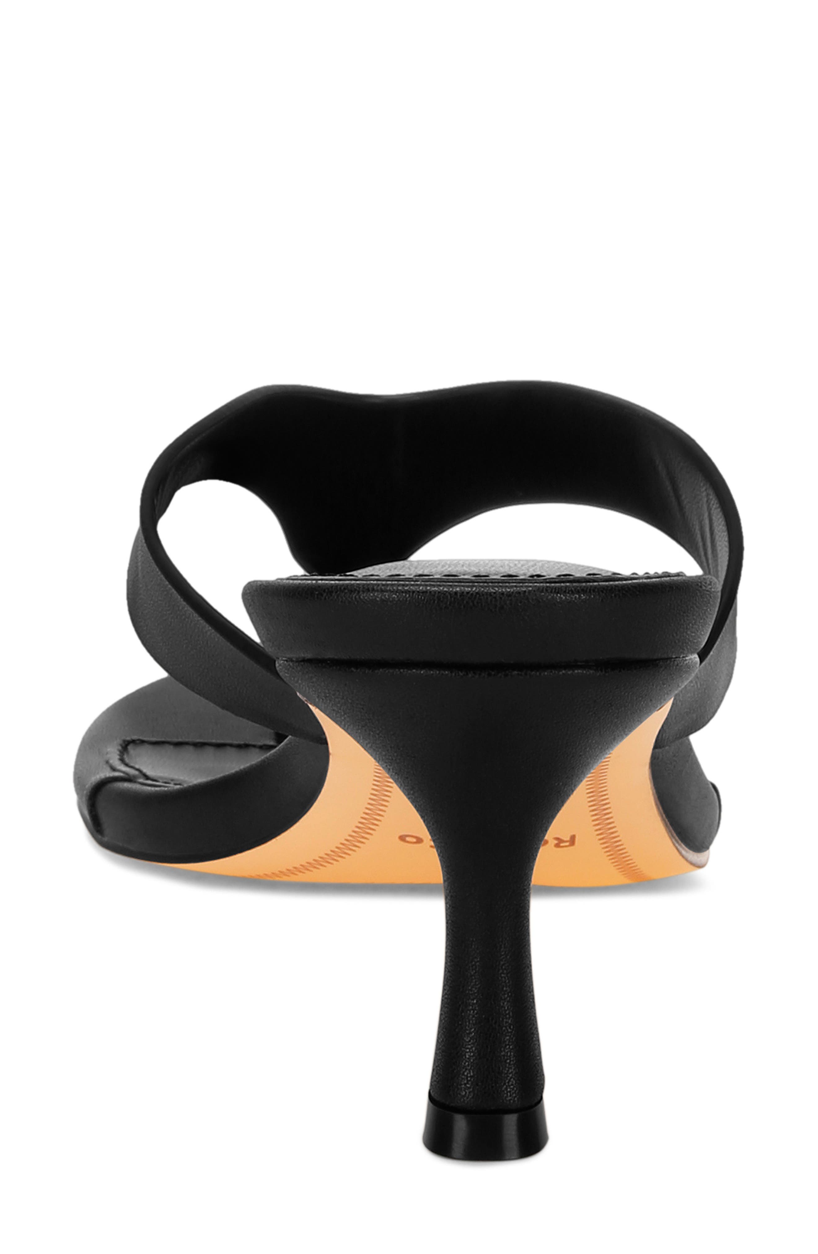 Beaboux Leather Sandal, Alternate, color, BLACK