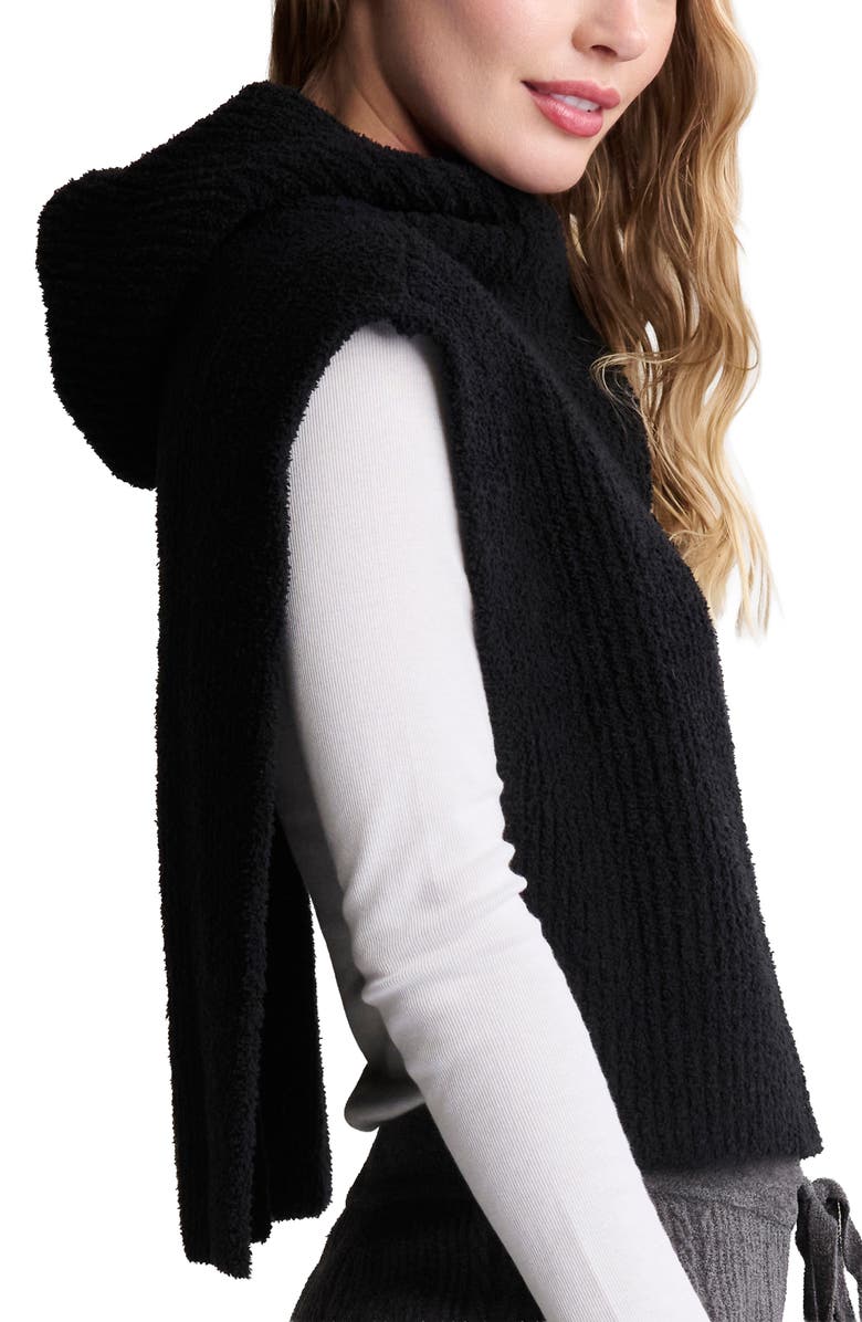 Barefoot Dreams<sup>®</sup> CozyChic<sup>®</sup> Rib Balaclava, Alternate, color, Black