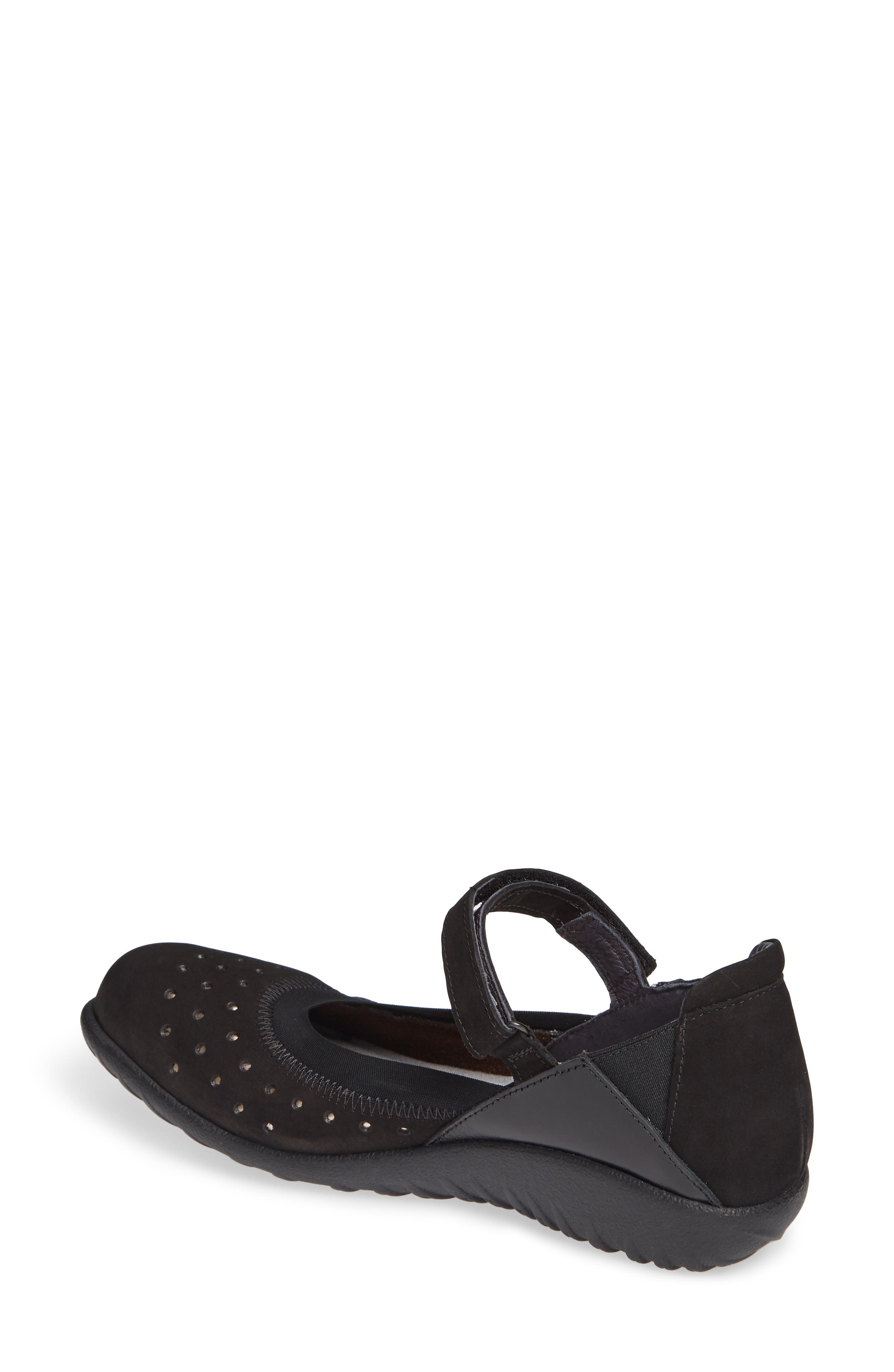 Naot Matua Mary Jane, Alternate, color, Black Nubuck