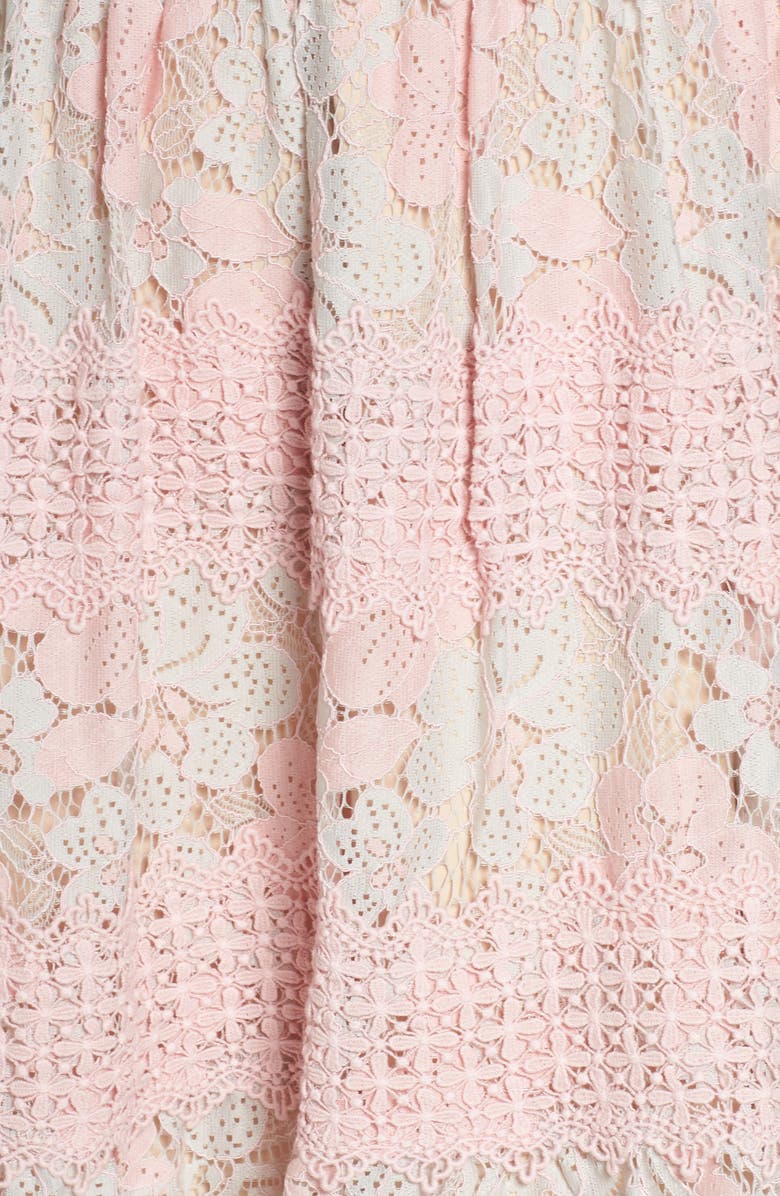 Foxiedox Tabitha Lace Minidress, Alternate, color, Aquarose