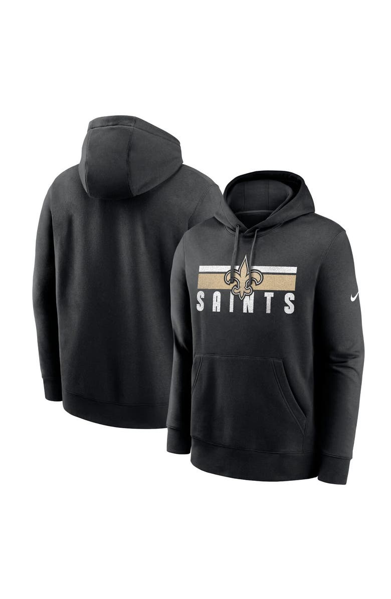 Nike Men's Nike Black New Orleans Saints Club Fleece Pullover Hoodie, Main, color, Black