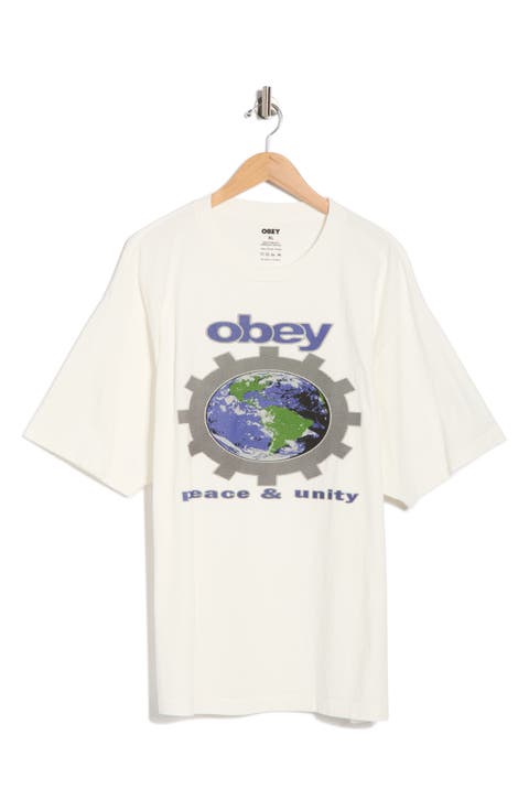 Pace and Unity Cotton Graphic T-Shirt