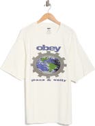 Obey Pace and Unity Cotton Graphic T-Shirt