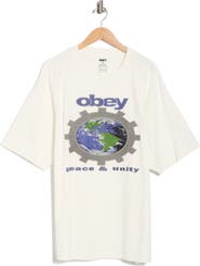 Obey Pace and Unity Cotton Graphic T-Shirt