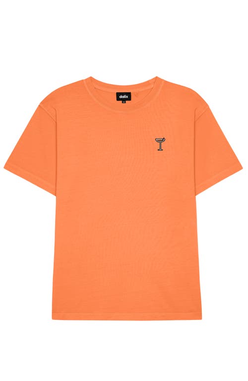 Dalix Mens Espresso Martini Midweight Garment Dye Tee