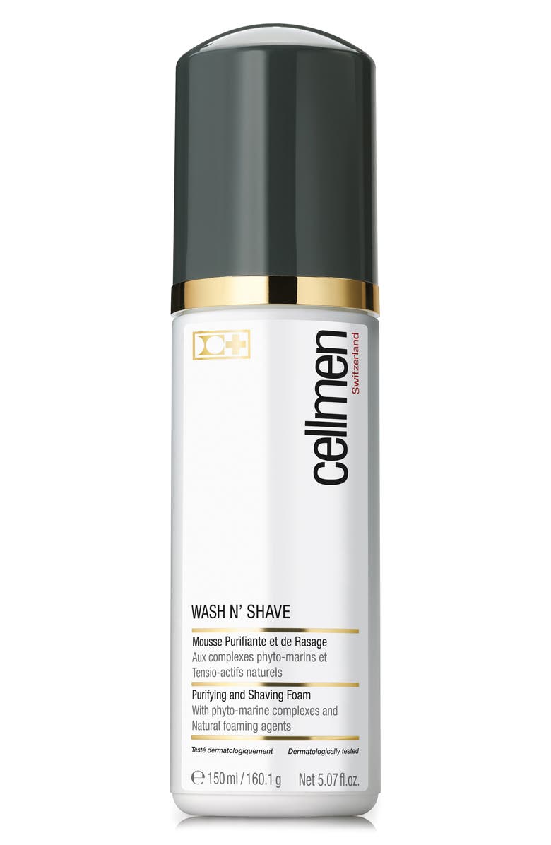 Cellcosmet Cellmen Wash N' Shave Cleansing & Shaving Foam, Main, color, 