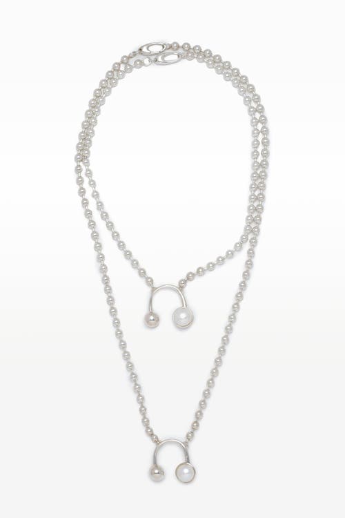 67jewelry Pearl Necklace In Silver