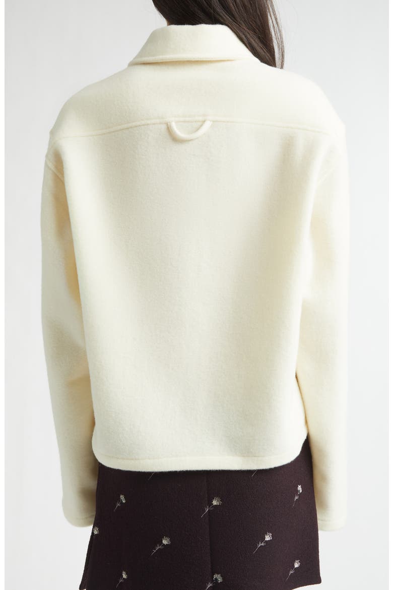 Wool Fleece Polo, Alternate, color, OFF WHITE FLEECE